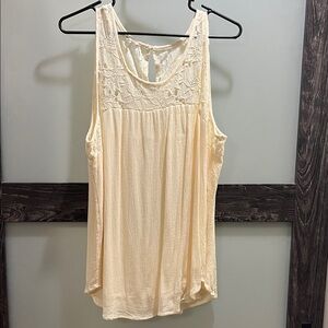 Maurices Ivory Lace Detail Top